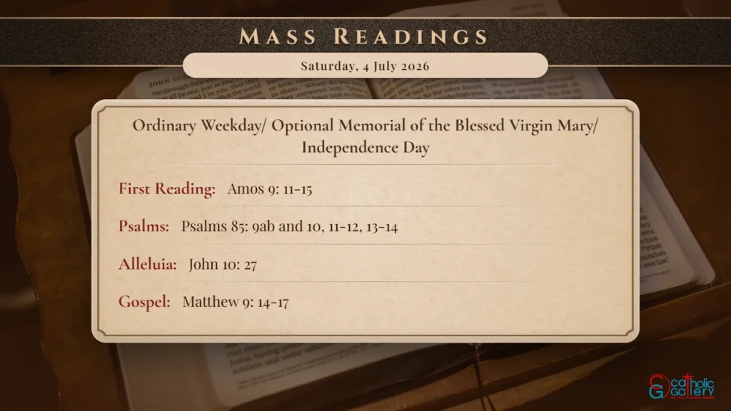Daily Mass Readings Scripture Card – Saturday, 4 July 2026