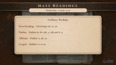 Daily Mass Readings – Wednesday, 10 June 2026