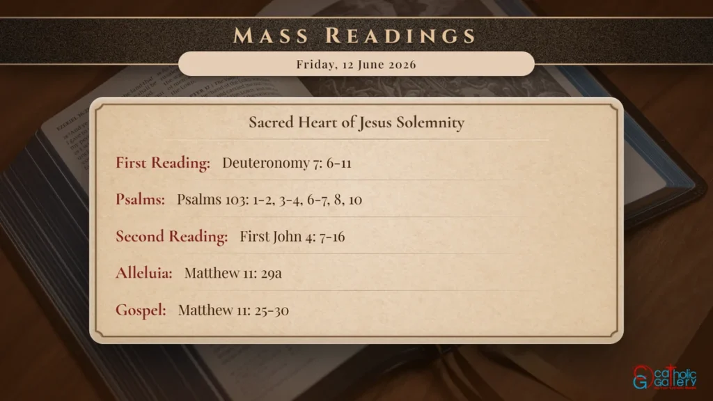 Daily Mass Readings Scripture Card – Friday, 12 June 2026