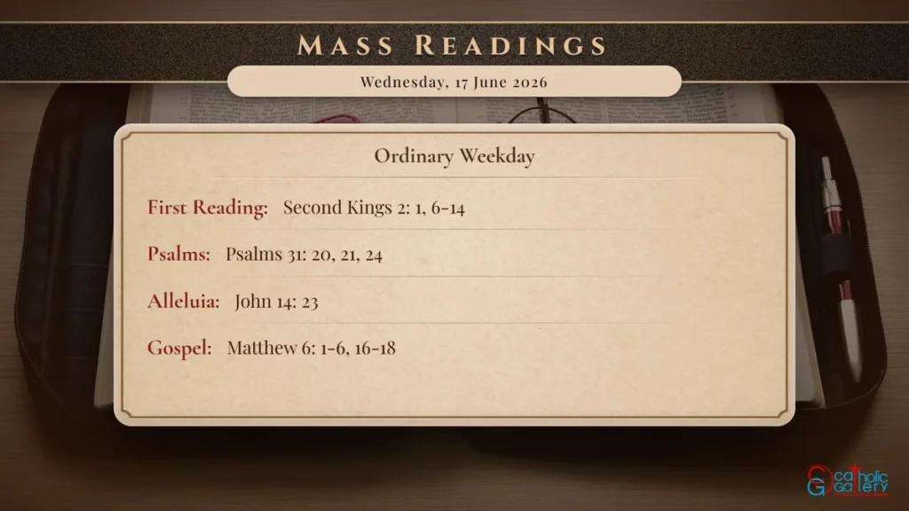 Daily Mass Readings Scripture Card – Wednesday, 17 June 2026