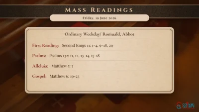 Daily Mass Readings – Friday, 19 June 2026