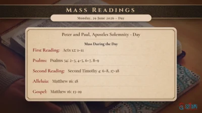 Daily Mass Readings – Monday, 29 June 2026 – Day