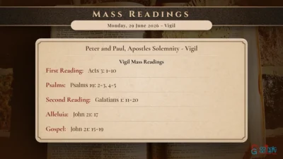 Daily Mass Readings – Monday, 29 June 2026 – Vigil