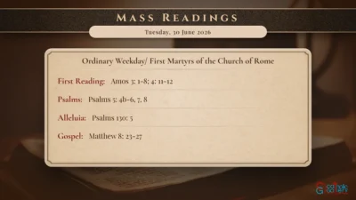 Daily Mass Readings – Tuesday, 30 June 2026