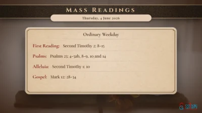 Daily Mass Readings – Thursday, 4 June 2026