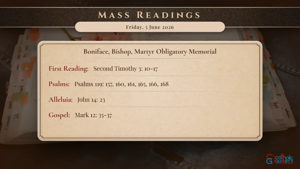 Daily Mass Readings Scripture Card – Friday, 5 June 2026
