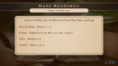 Daily Mass Readings – Friday, 13 March 2026