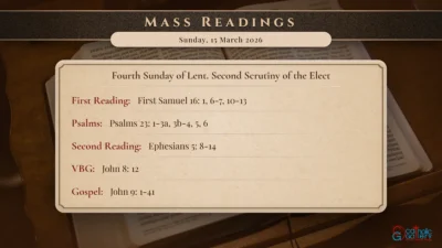 Daily Mass Readings – Sunday, 15 March 2026