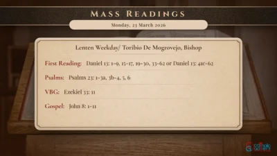 Daily Mass Readings – Monday, 23 March 2026