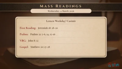 Daily Mass Readings – Wednesday, 4 March 2026