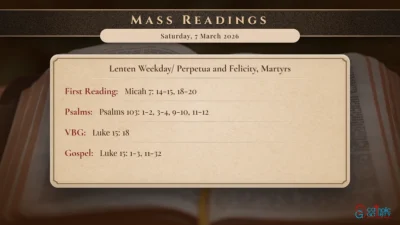 Daily Mass Readings – Saturday, 7 March 2026