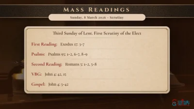 Daily Mass Readings – Sunday, 8 March 2026