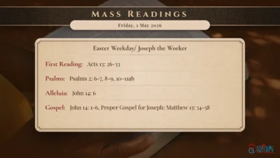 Daily Mass Readings – Friday, 1 May 2026