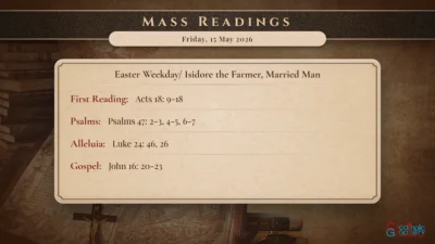 Daily Mass Readings – Friday, 15 May 2026