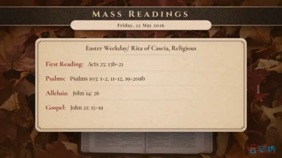 Daily Mass Readings – Friday, 22 May 2026