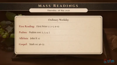 Daily Mass Readings – Thursday, 28 May 2026