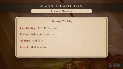 Daily Mass Readings – Friday, 29 May 2026