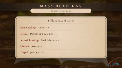 Daily Mass Readings – Sunday, 3 May 2026