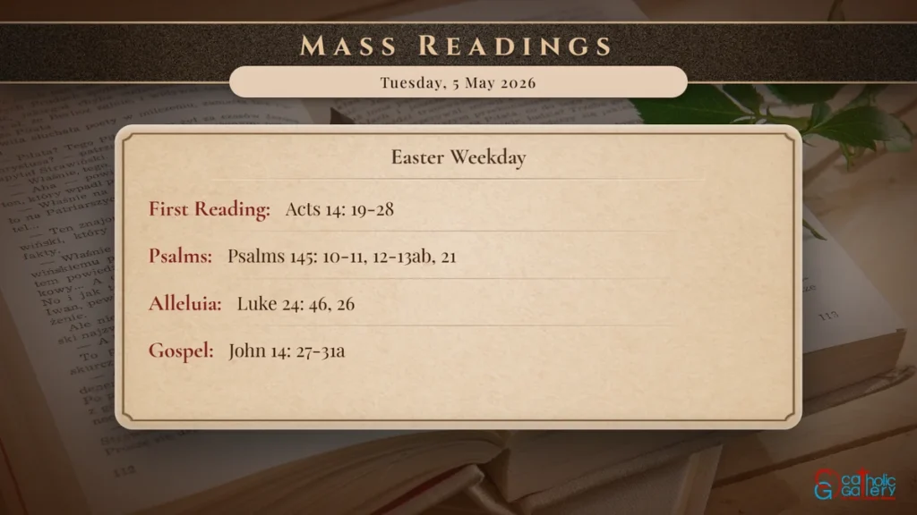 Daily Mass Readings Scripture Card – Tuesday, 5 May 2026