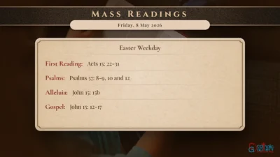 Daily Mass Readings – Friday, 8 May 2026