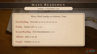 Daily Mass Readings – Sunday, 15 November 2026