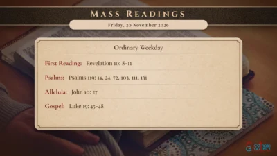 Daily Mass Readings – Friday, 20 November 2026