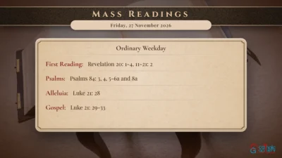 Daily Mass Readings – Friday, 27 November 2026