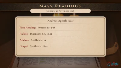 Daily Mass Readings – Monday, 30 November 2026