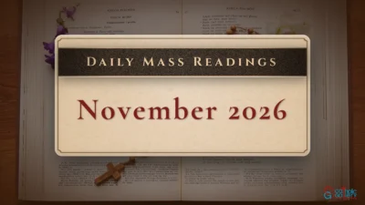 November 2026 Mass Readings Image Gallery