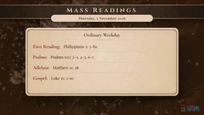 Daily Mass Readings – Thursday, 5 November 2026