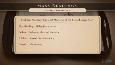 Daily Mass Readings – Saturday, 7 November 2026