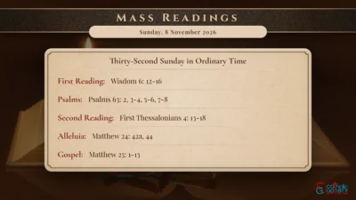 Daily Mass Readings – Sunday, 8 November 2026