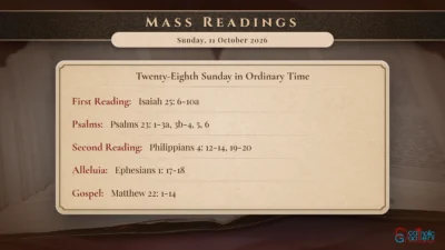 Daily Mass Readings – Sunday, 11 October 2026