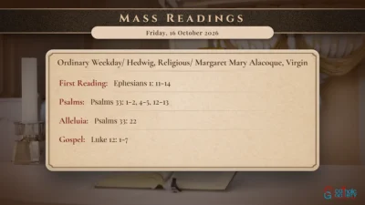 Daily Mass Readings – Friday, 16 October 2026