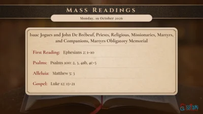 Daily Mass Readings – Monday, 19 October 2026