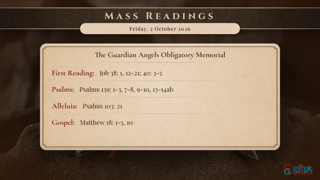 Daily Mass Readings Scripture Card – Friday, 2 October 2026