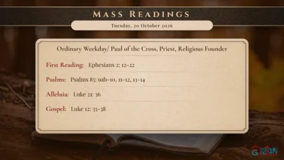 Daily Mass Readings – Tuesday, 20 October 2026