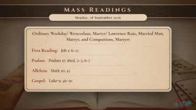 Daily Mass Readings – Monday, 28 September 2026