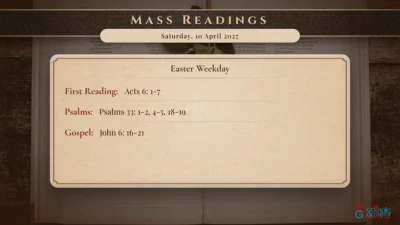 Daily Mass Readings – Saturday, 10 April 2027