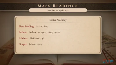 Daily Mass Readings – Monday, 12 April 2027