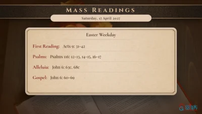 Daily Mass Readings – Saturday, 17 April 2027