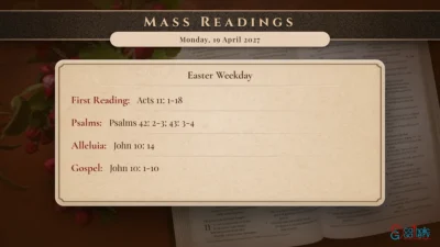 Daily Mass Readings – Monday, 19 April 2027