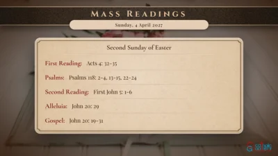 Daily Mass Readings – Sunday, 4 April 2027