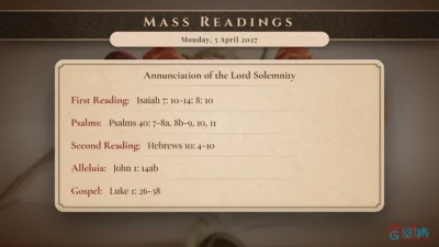 Daily Mass Readings – Monday, 5 April 2027
