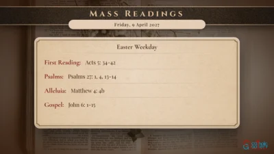 Daily Mass Readings – Friday, 9 April 2027