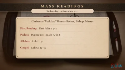 Daily Mass Readings – Wednesday, 29 December 2027