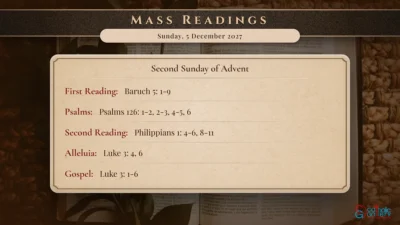 Daily Mass Readings – Sunday, 5 December 2027