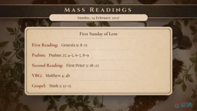 Daily Mass Readings – Sunday, 14 February 2027
