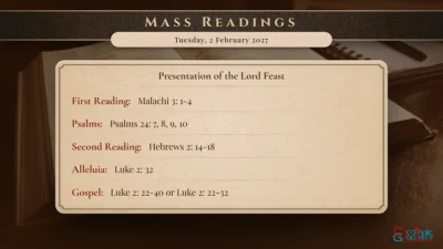 Daily Mass Readings – Tuesday, 2 February 2027