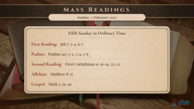 Daily Mass Readings – Sunday, 7 February 2027